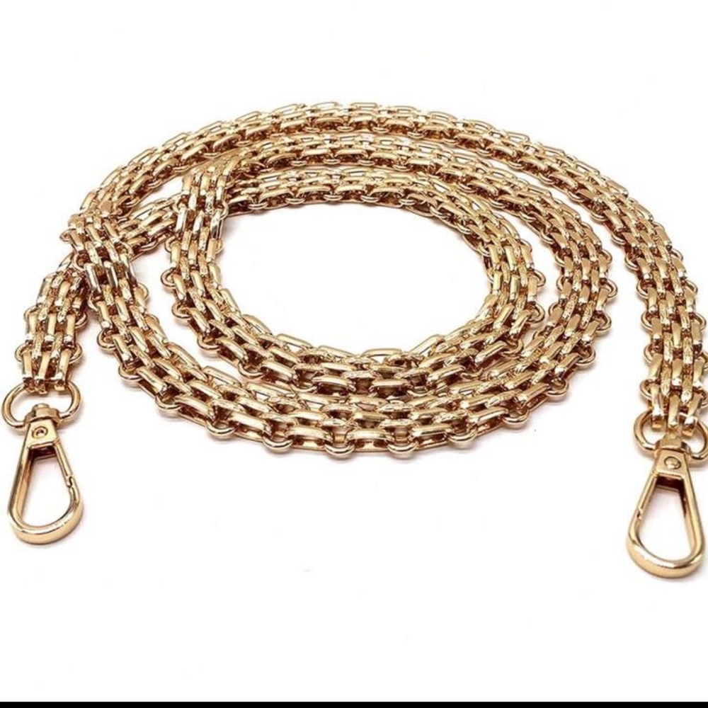 39.37 inches  Gold Chain Strap